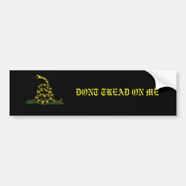 Autocollant De Voiture Adhésif pour pare-chocs de drapeau de Gadsden (Devant)