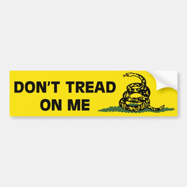 Autocollant De Voiture Adhésif pour pare-chocs de drapeau de Gadsden (Devant)