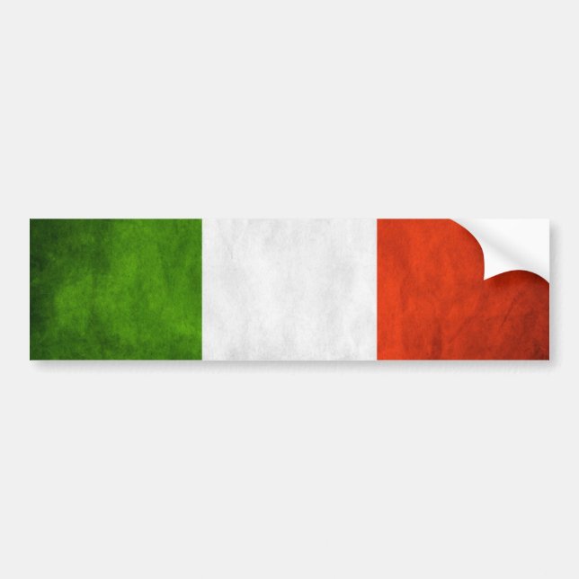 Autocollant De Voiture Adhésif pour pare-chocs de drapeau de l'Italie (Devant)