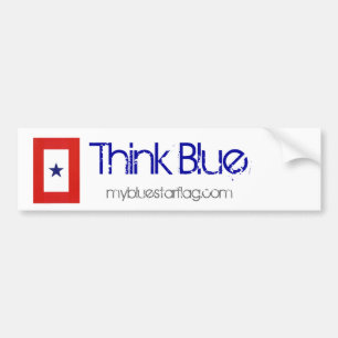 Autocollant De Voiture Adhésif pour pare-chocs de drapeau d'étoile bleu
