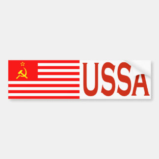 Autocollant De Voiture Adhésif pour pare-chocs de drapeau d'USSA