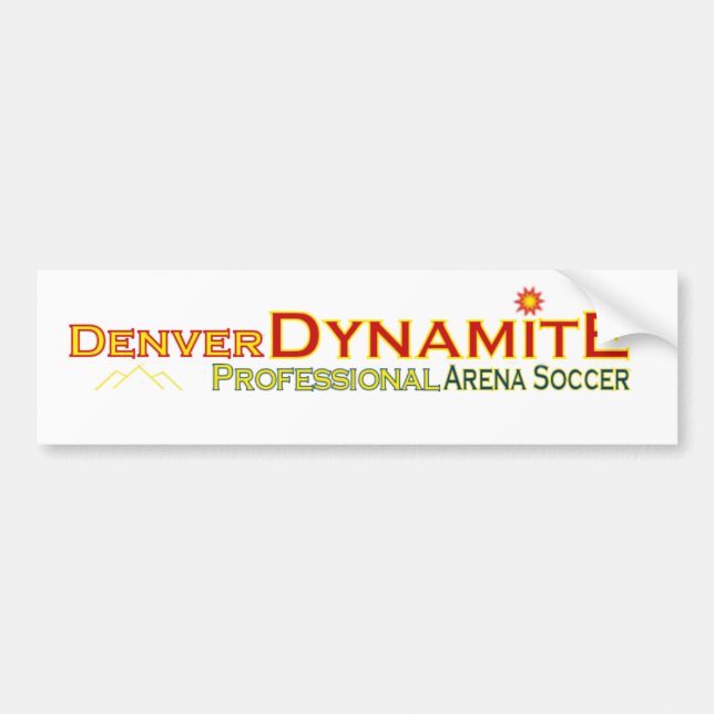 Autocollant De Voiture Adhésif pour pare-chocs de dynamite de Denver (Devant)