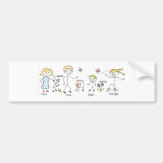 Autocollant De Voiture Adhésif pour pare-chocs de famille