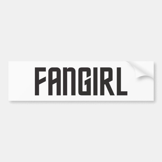 Autocollant De Voiture Adhésif pour pare-chocs de Fangirl (Devant)