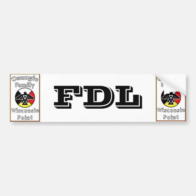 Autocollant De Voiture Adhésif pour pare-chocs de FDL d'Osaugie - doit (Devant)
