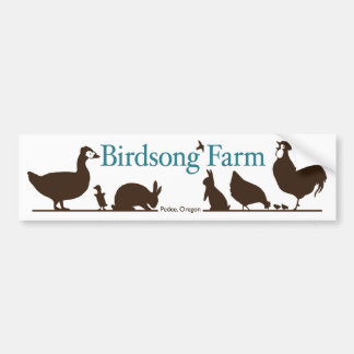 Autocollant De Voiture Adhésif pour pare-chocs de ferme de chant d'oiseau