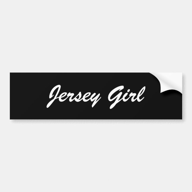 Autocollant De Voiture Adhésif pour pare-chocs de fille du Jersey (Devant)