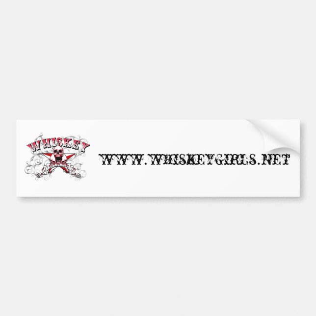 Autocollant De Voiture Adhésif pour pare-chocs de filles de whiskey (Devant)