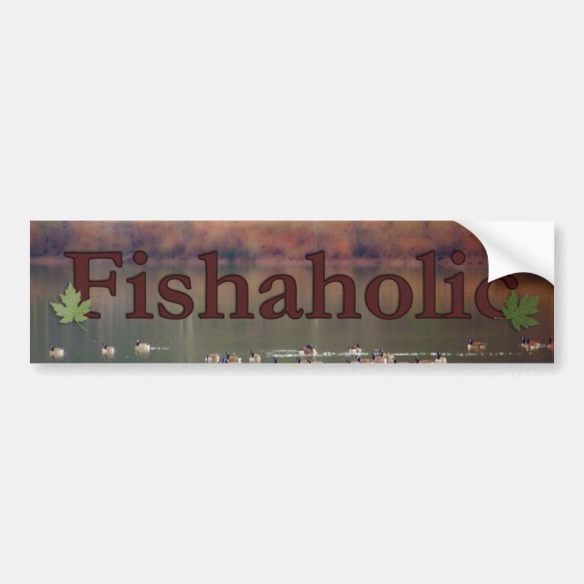 Autocollant De Voiture Adhésif pour pare-chocs de Fishaholic (Devant)