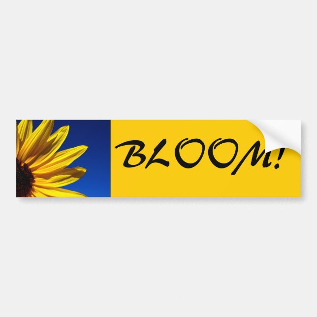 Autocollant De Voiture Adhésif pour pare-chocs de fleur de tournesol (Devant)