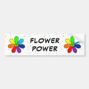 Autocollant De Voiture Adhésif pour pare-chocs de flower power