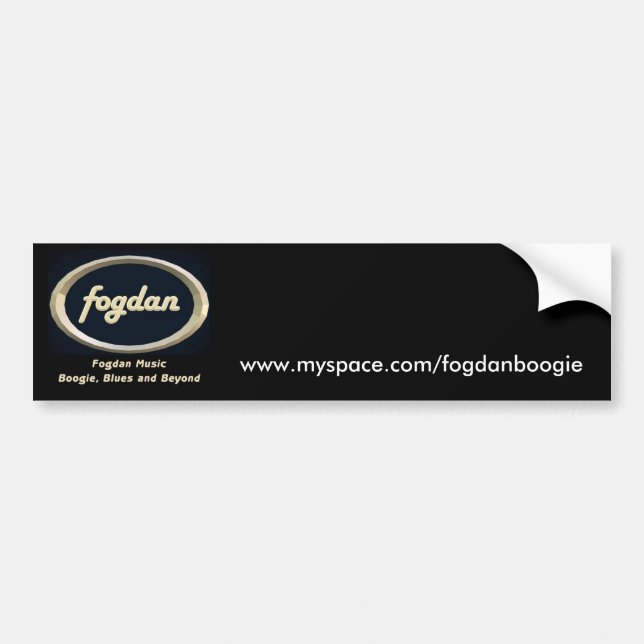 Autocollant De Voiture Adhésif pour pare-chocs de Fogdan - customisé (Devant)