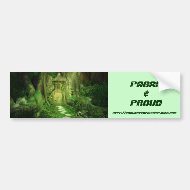 Autocollant De Voiture Adhésif pour pare-chocs de forêt d'Enchantd (Devant)