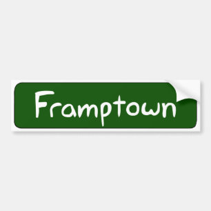 Autocollant De Voiture Adhésif pour pare-chocs de Framptown