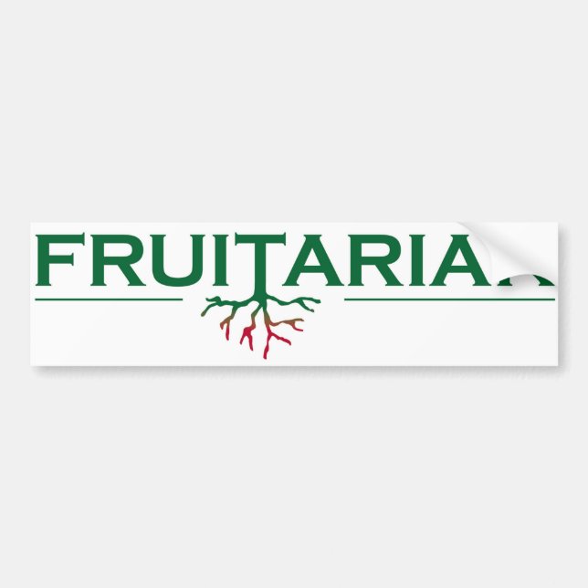 Autocollant De Voiture Adhésif pour pare-chocs de Fruitarian (Devant)