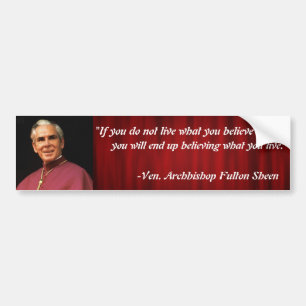 Autocollant De Voiture Adhésif pour pare-chocs de Fulton Sheen