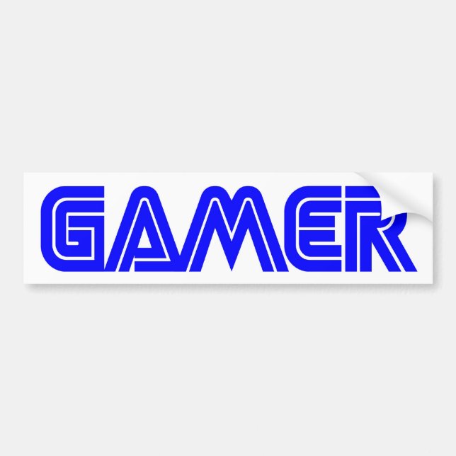 Autocollant De Voiture Adhésif pour pare-chocs de Gamer (Devant)