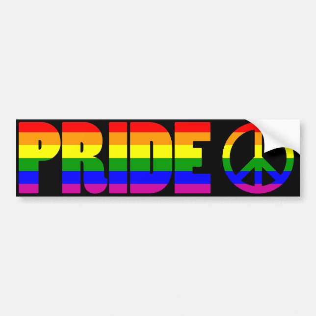 Autocollant De Voiture Adhésif pour pare-chocs de gay pride (Devant)
