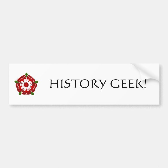 Autocollant De Voiture Adhésif pour pare-chocs de geek d'histoire (Devant)