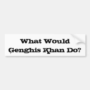 Autocollant De Voiture Adhésif pour pare-chocs de Genghis Khan