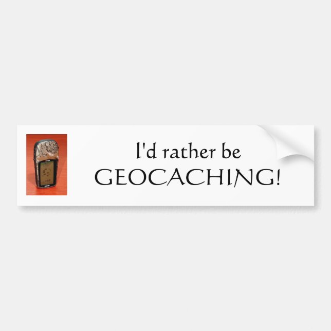 Autocollant De Voiture Adhésif pour pare-chocs de Geocaching (Devant)