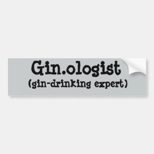 Autocollant De Voiture Adhésif pour pare-chocs de Gin.ologist