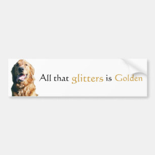 Autocollant De Voiture Adhésif pour pare-chocs de golden retriever, tout