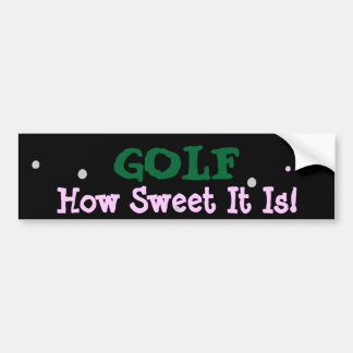 AUTOCOLLANT DE VOITURE ADHÉSIF POUR PARE-CHOCS DE GOLF