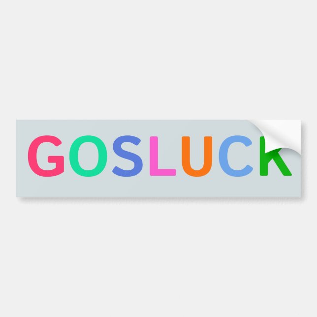 Autocollant De Voiture Adhésif pour pare-chocs de GOSLUCK (Devant)