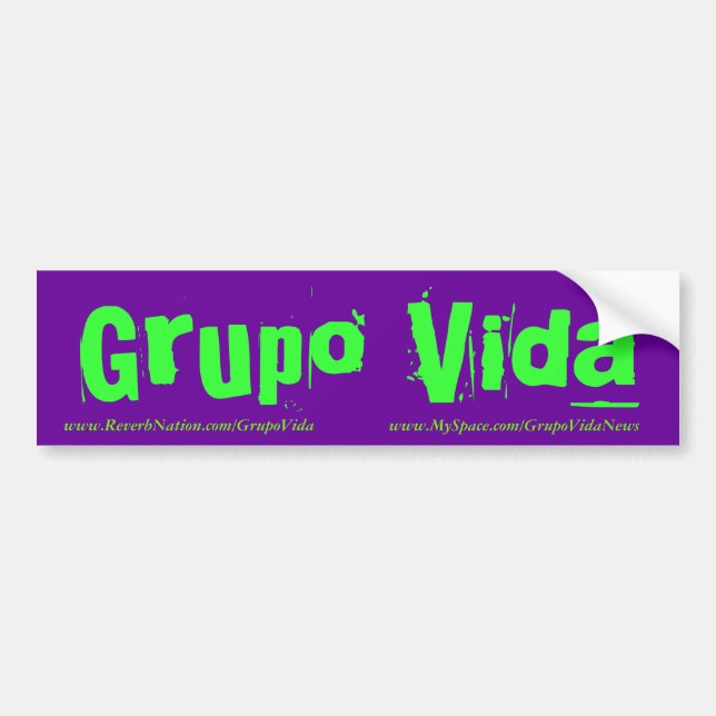 Autocollant De Voiture Adhésif pour pare-chocs de Grupo Vida (Devant)