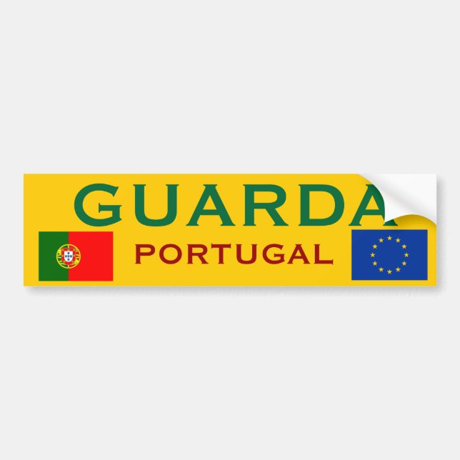 Autocollant De Voiture Adhésif pour pare-chocs de Guarda (Portugal) (Devant)