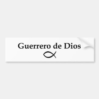 Autocollant De Voiture Adhésif pour pare-chocs de Guerrero de Dios