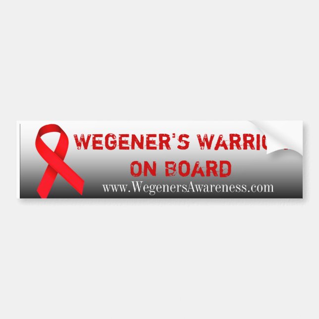 Autocollant De Voiture Adhésif pour pare-chocs de guerrier de Wegeners à (Devant)