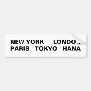 AUTOCOLLANT DE VOITURE ADHÉSIF POUR PARE-CHOCS DE HANA
