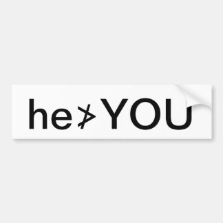Autocollant De Voiture adhésif pour pare-chocs de he≯YOU