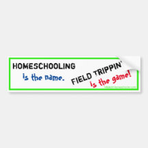 Adhésif pour pare-chocs de Homeschool - champ