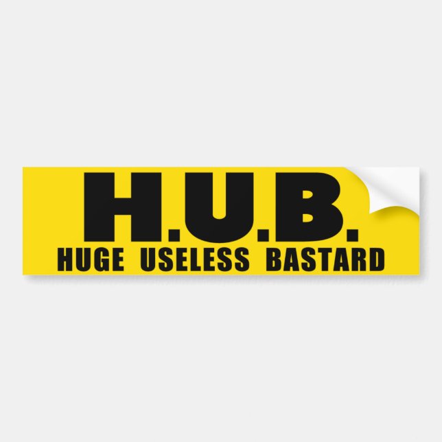 Autocollant De Voiture Adhésif pour pare-chocs de HUB (Devant)