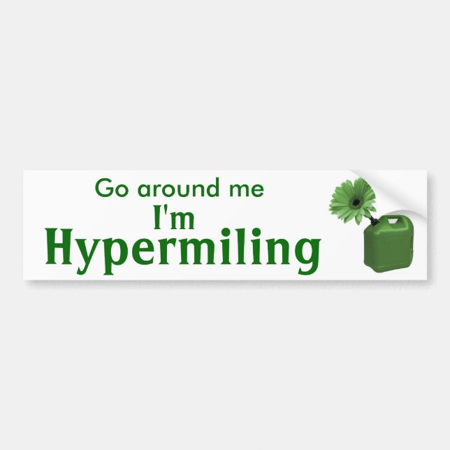 Autocollant De Voiture Adhésif pour pare-chocs de Hypermiling I (Devant)