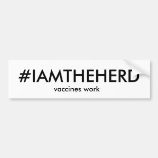 Autocollant De Voiture adhésif pour pare-chocs de #IAMTHEHERD