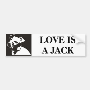 Autocollant De Voiture Adhésif pour pare-chocs de Jack Russell