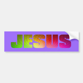 Autocollant De Voiture Adhésif pour pare-chocs de Jésus d'arc-en-ciel