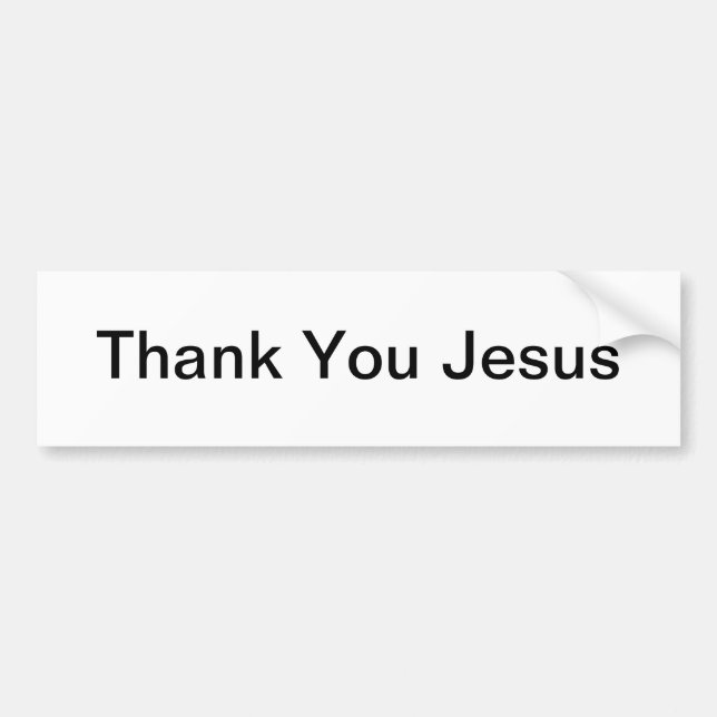 Autocollant De Voiture Adhésif pour pare-chocs de Jésus de Merci (Devant)