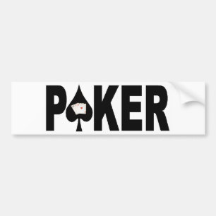 Autocollant De Voiture Adhésif pour pare-chocs de joueur de poker