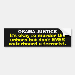 Autocollant De Voiture Adhésif pour pare-chocs de justice d'Obama