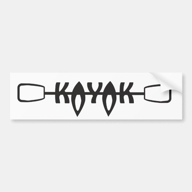Autocollant De Voiture Adhésif pour pare-chocs de kayak (Devant)
