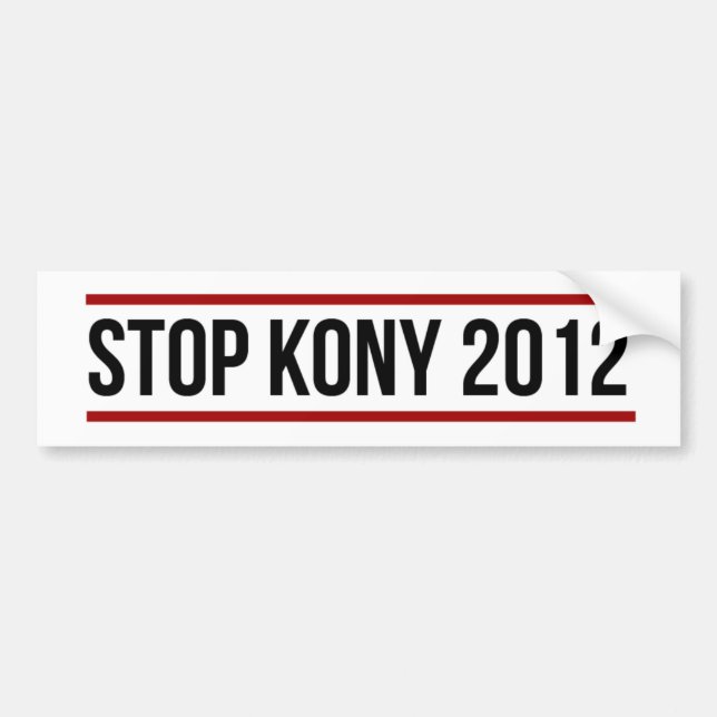 Autocollant De Voiture Adhésif pour pare-chocs de Kony (Devant)