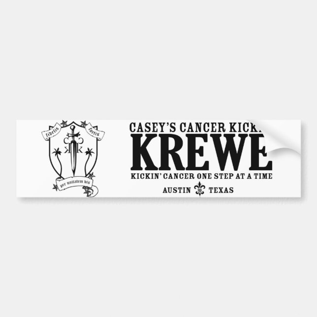 Autocollant De Voiture Adhésif pour pare-chocs de Krewe (Devant)