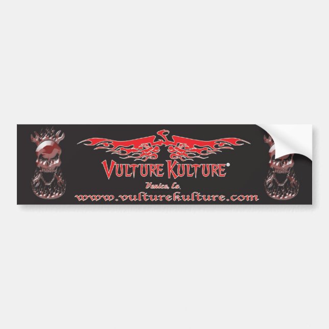 Autocollant De Voiture Adhésif pour pare-chocs de Kulture® de vautour (Devant)