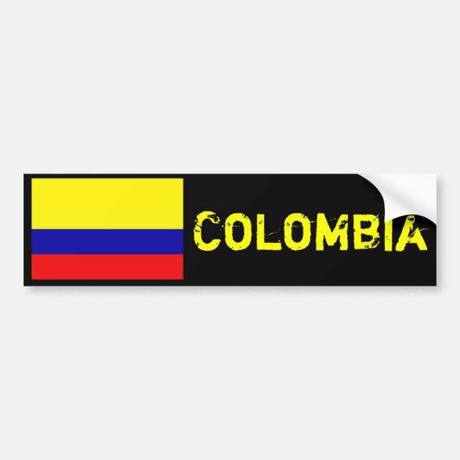 Autocollant De Voiture Adhésif pour pare-chocs de la Colombie (Devant)