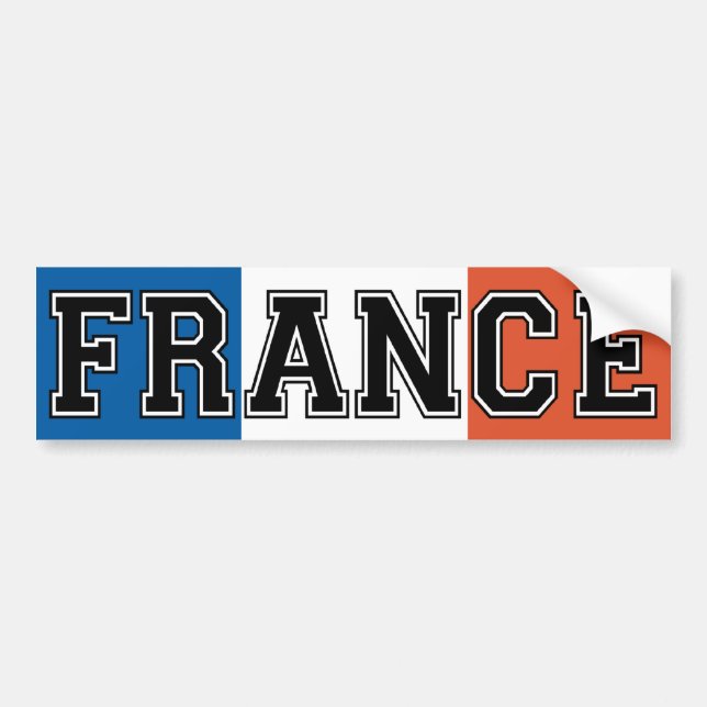 Autocollant De Voiture Adhésif pour pare-chocs de la France (Devant)